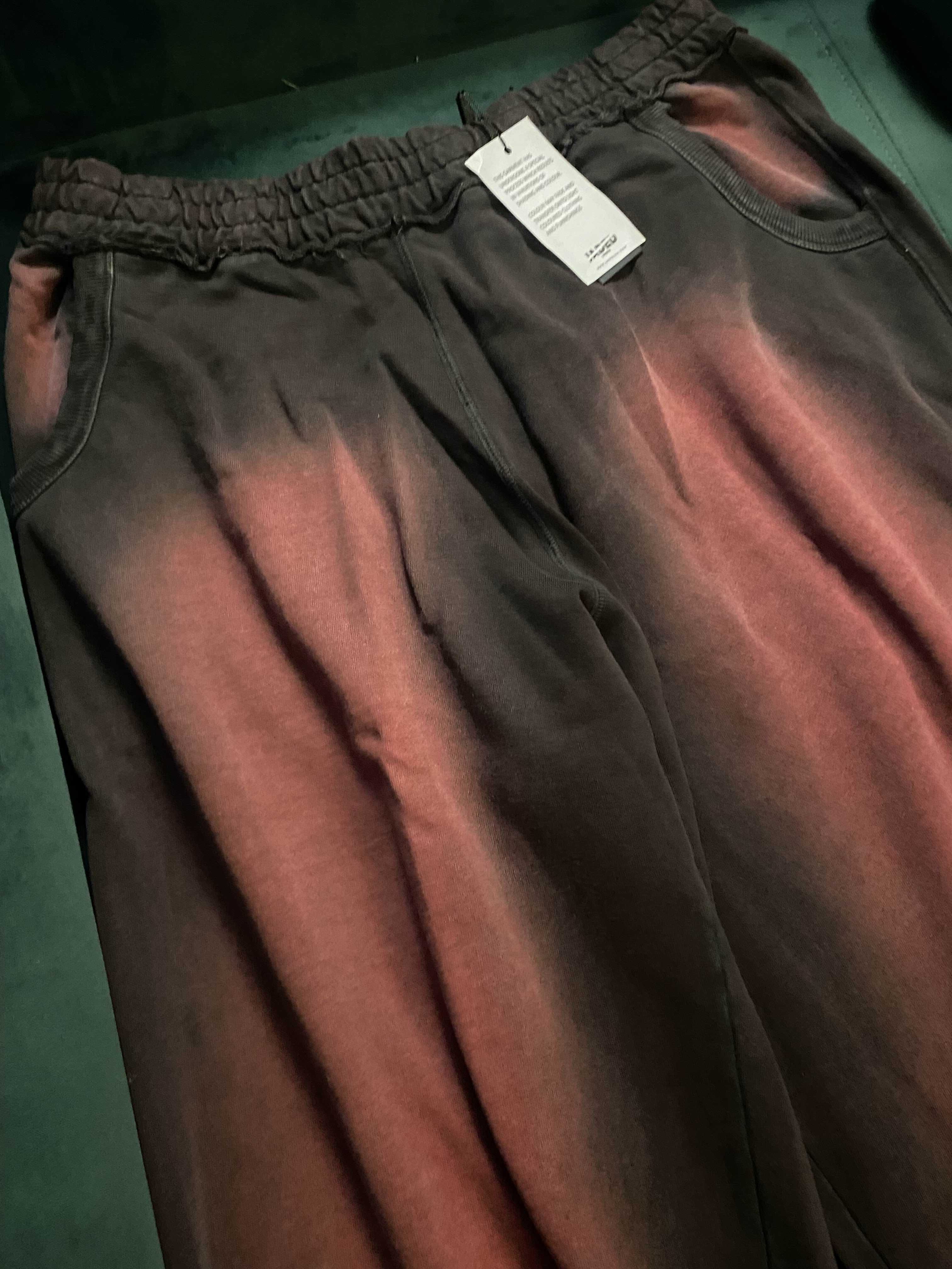 Deep Red Fade Baggy Monster Joggers Jaded London Dresy Joggery XL