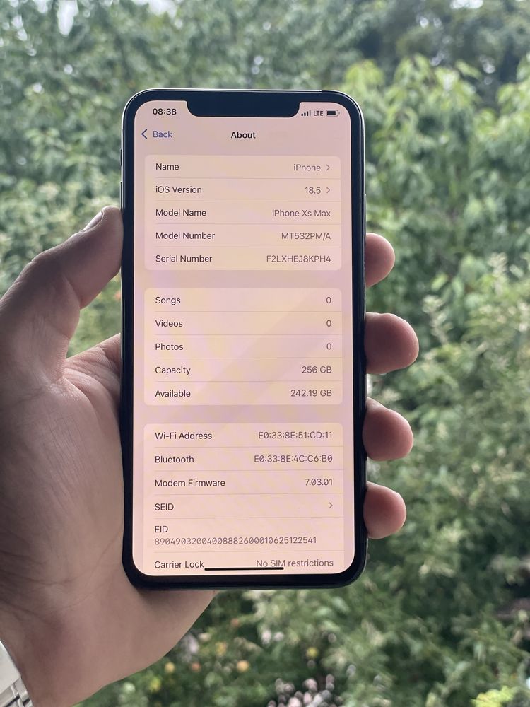 Iphone Xs Max 256 gb 94%