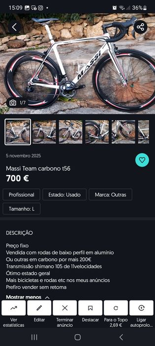 Massi Team t56 carbono