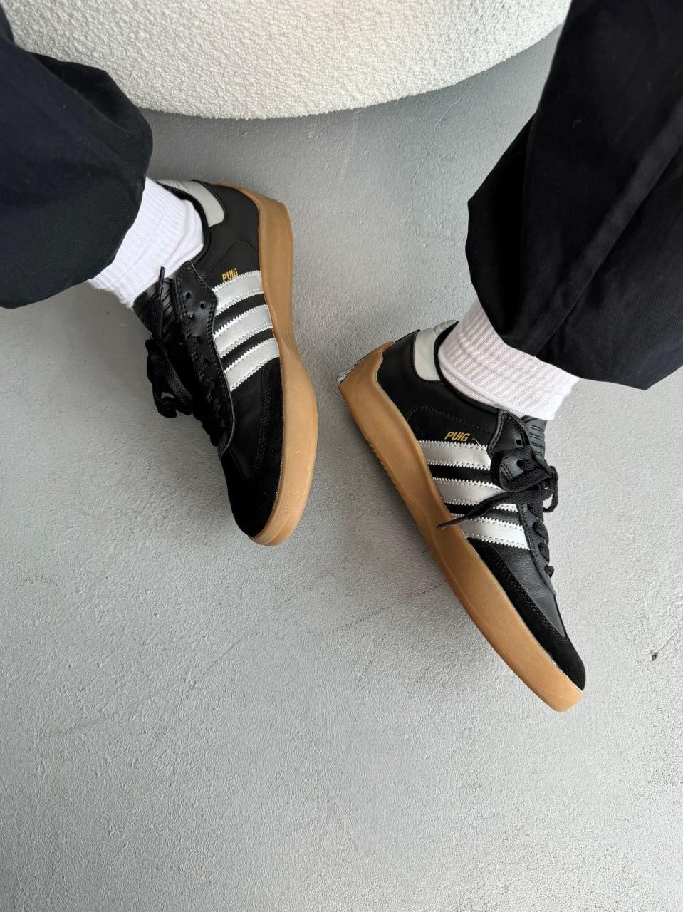 Кроссовки Adidas Puig Samba Palace Black White