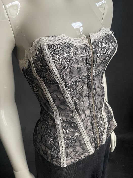 Koronkowe gorset z fiszbinami - Halloween
