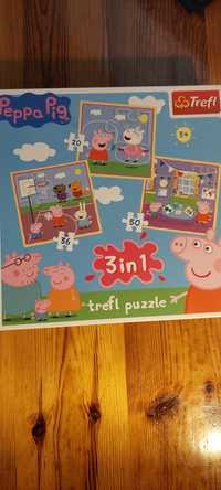 Puzzle trefl peppa pig 3 w 1