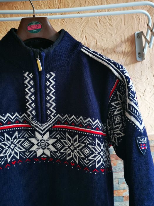 Вовняний светр Dale of Norway vail Merino Wool 1/4 sweater оригінал