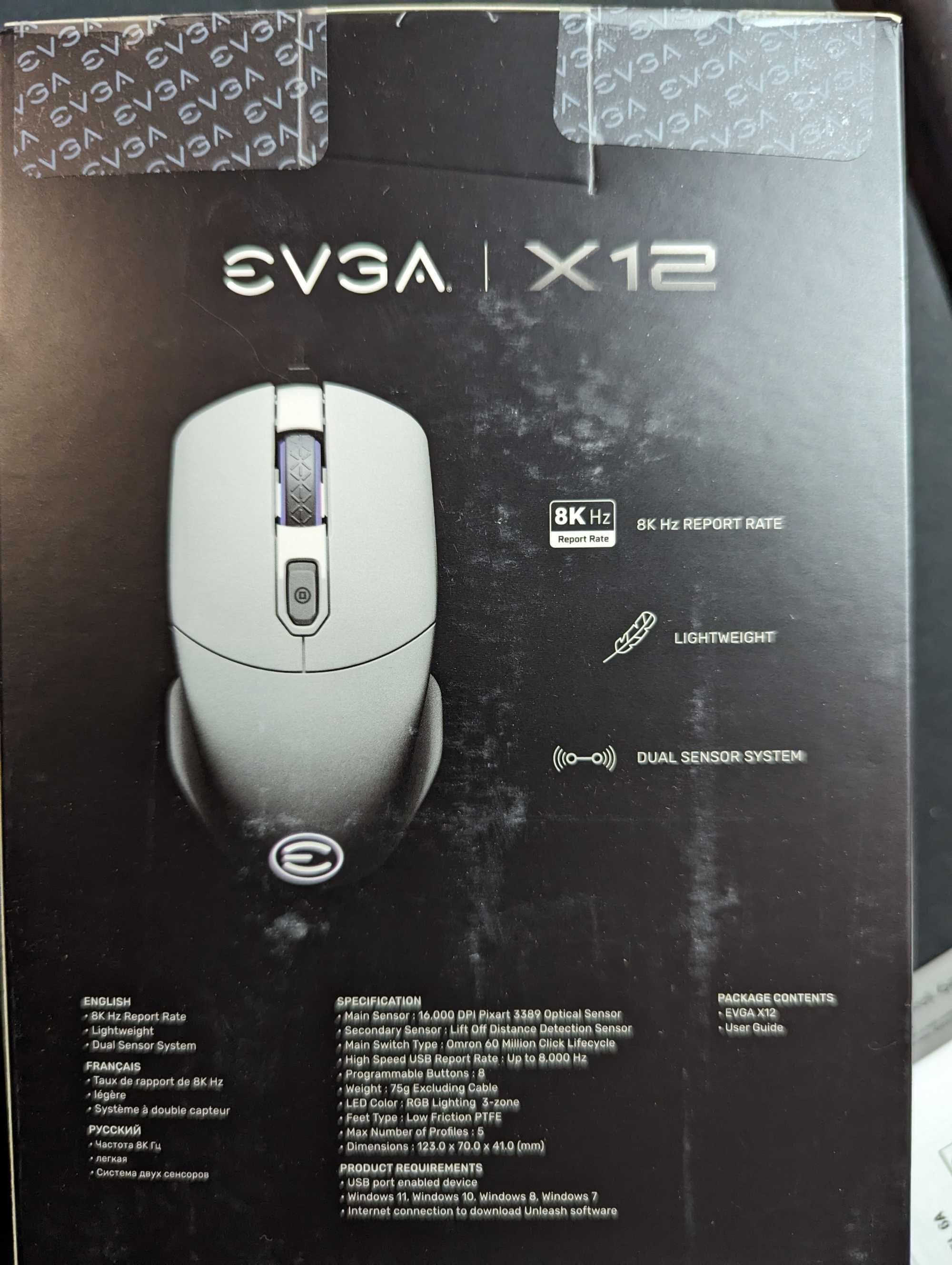 Ігрова миша EVGA X12/X20 США PIXART 3389