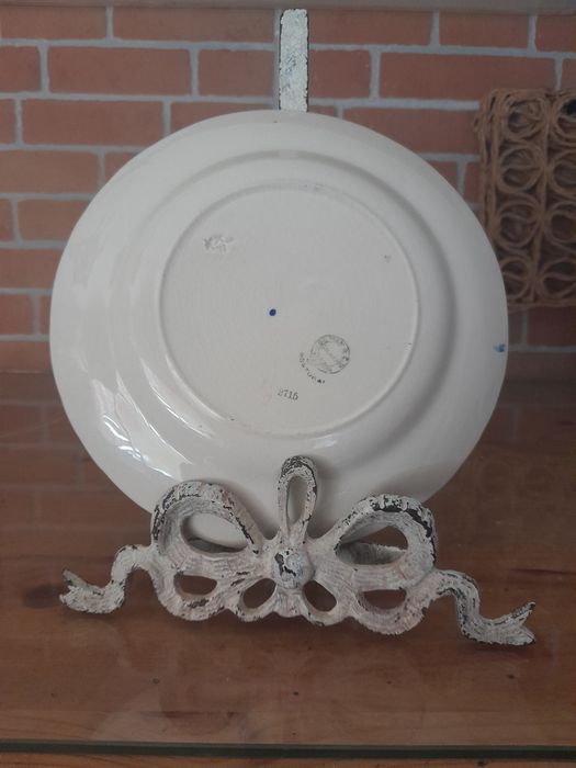 Prato  antigo 2715 -Gilman de Sacavem  eBase de candeeiro em aluminio