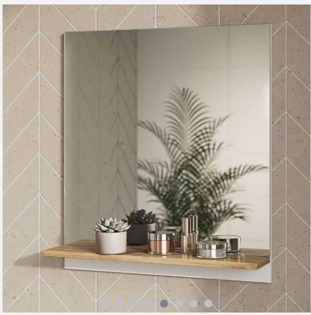 Lustro łazienkowe z półką 60 x 67 cm VICCO Marelle