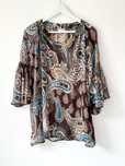 Bluzka boho transparent damska NOWA