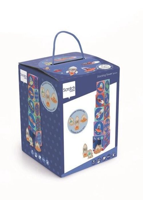 Piramida edukacyjna z figurkami Kosmos pudełko,240x159 mm