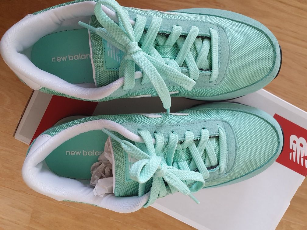 Buty New Balance 37 WL501BLB nowe miętowe białe