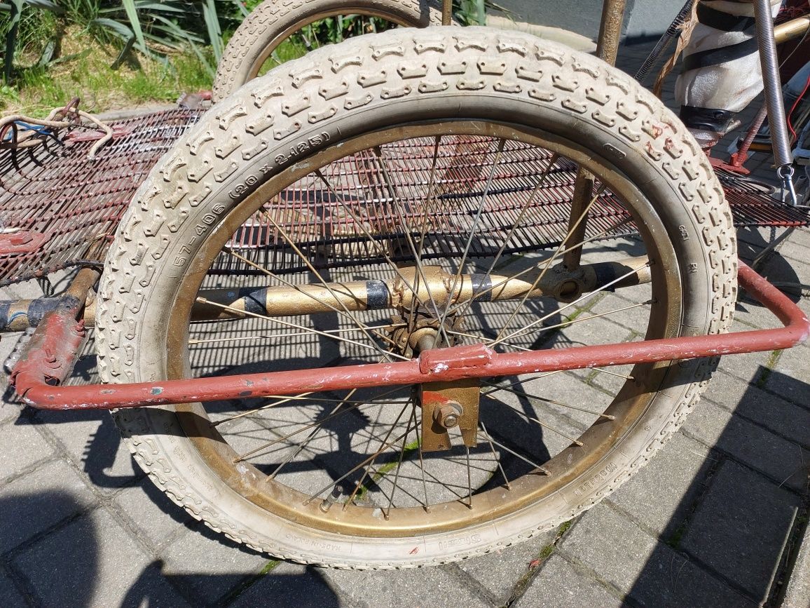2szt komplet opony od BMX oryginalne PRL motylek stomil białe 20x2.215