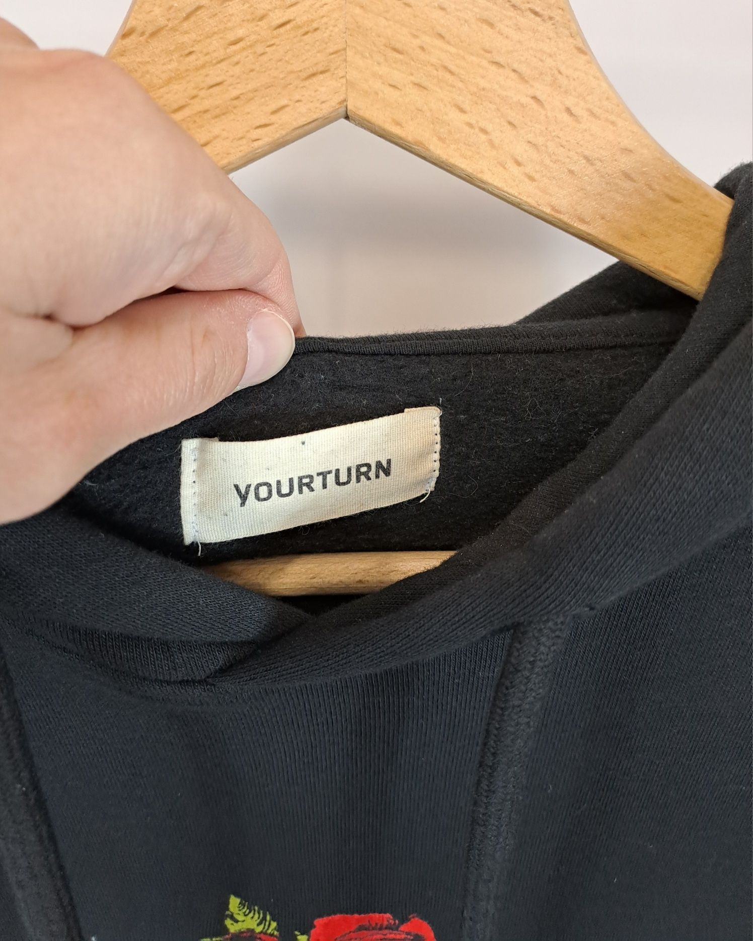 Męska/damska unisex bluza z kapturem hoodie Yourturn r.XS bawełna
