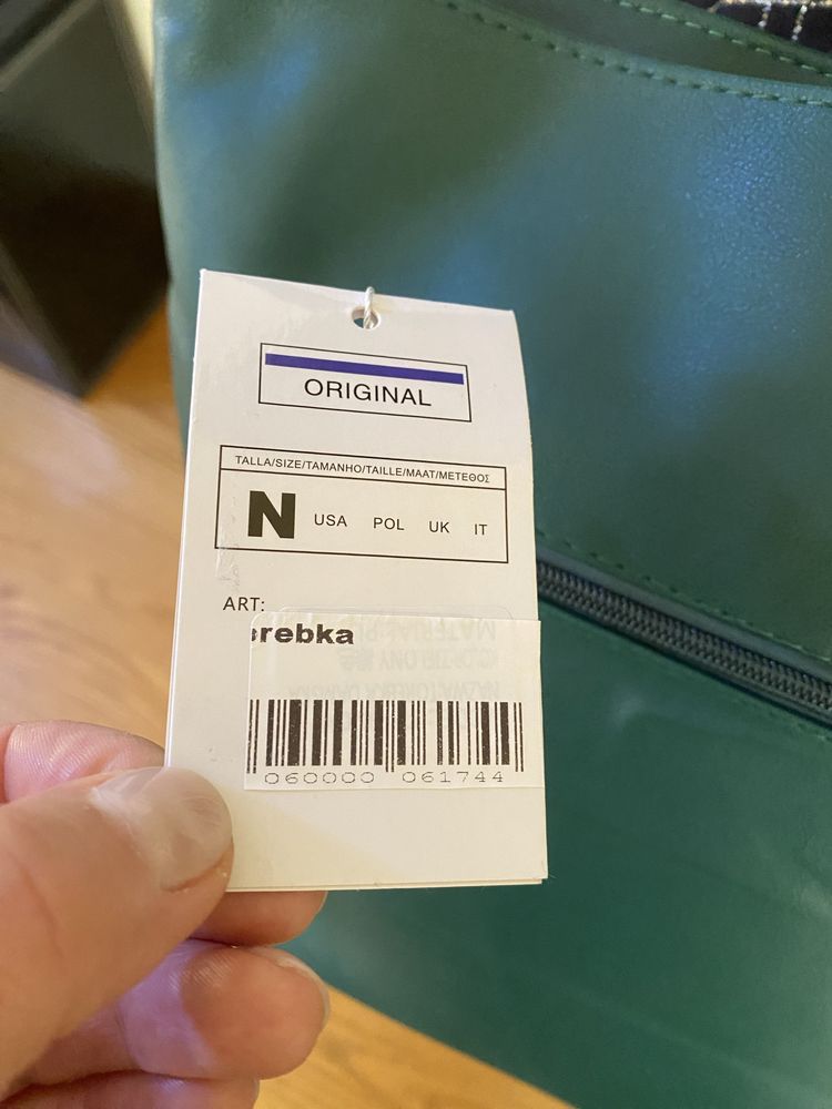 Piękna nowa torebka średniej wielkości torebka butelkowa zielen