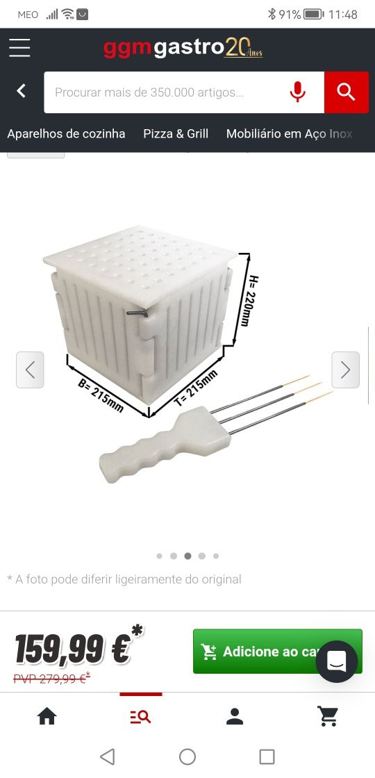 Máquina kebab envio a cobrança