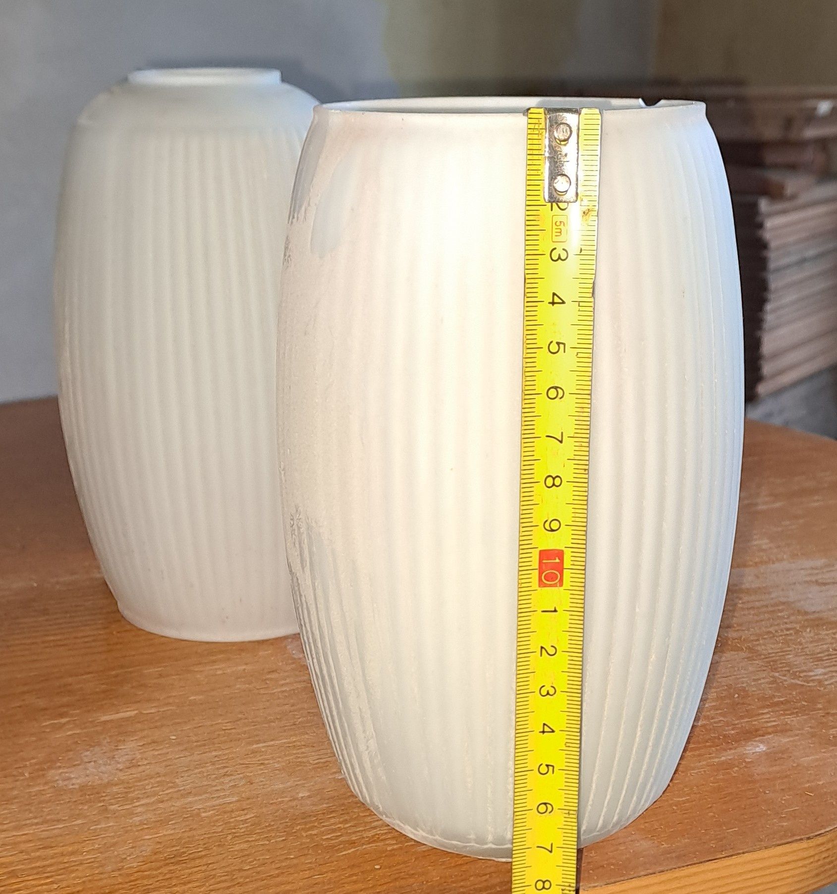 Szklane klosze do lampy retro