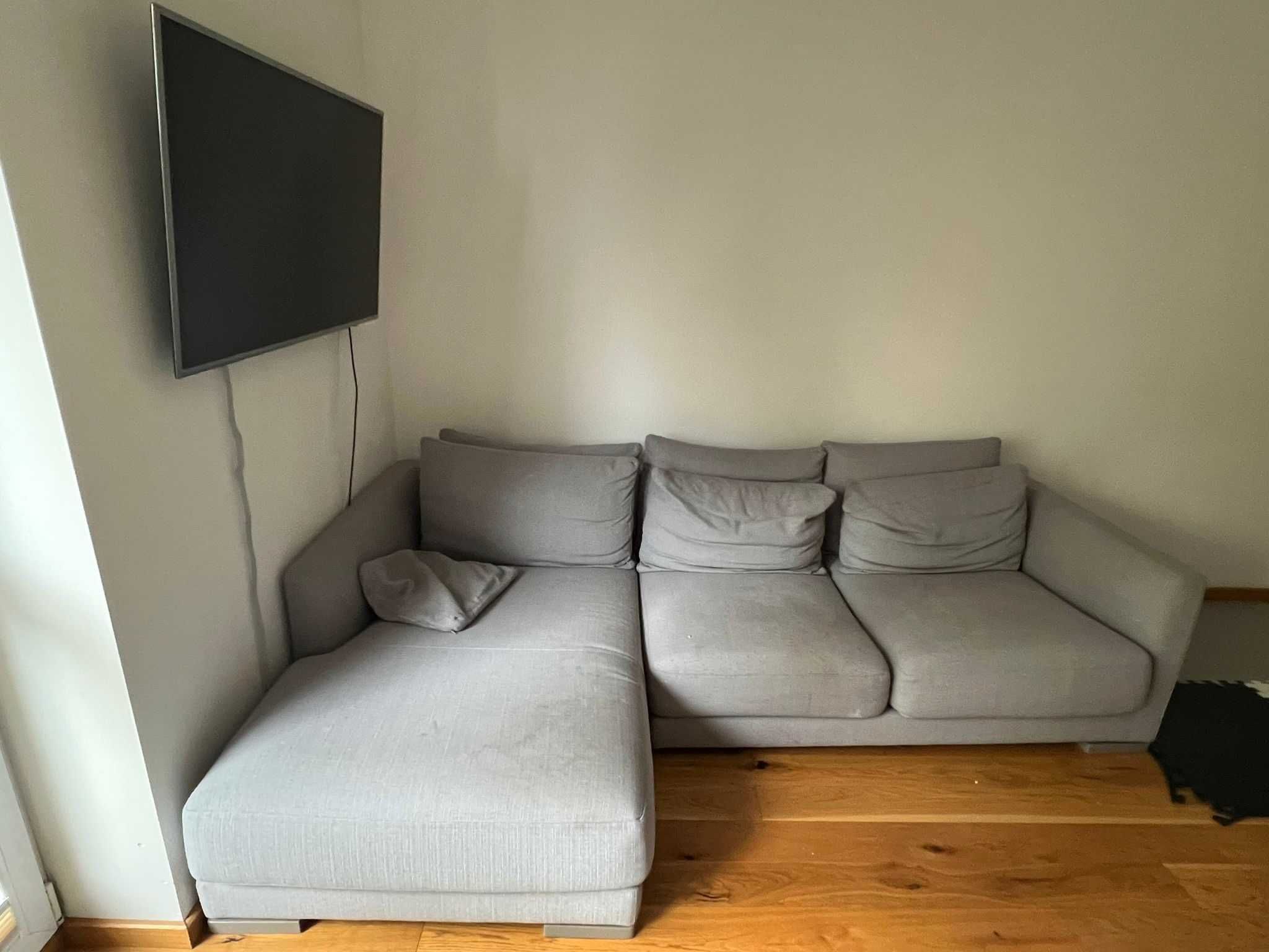 Sofa narożnik szara