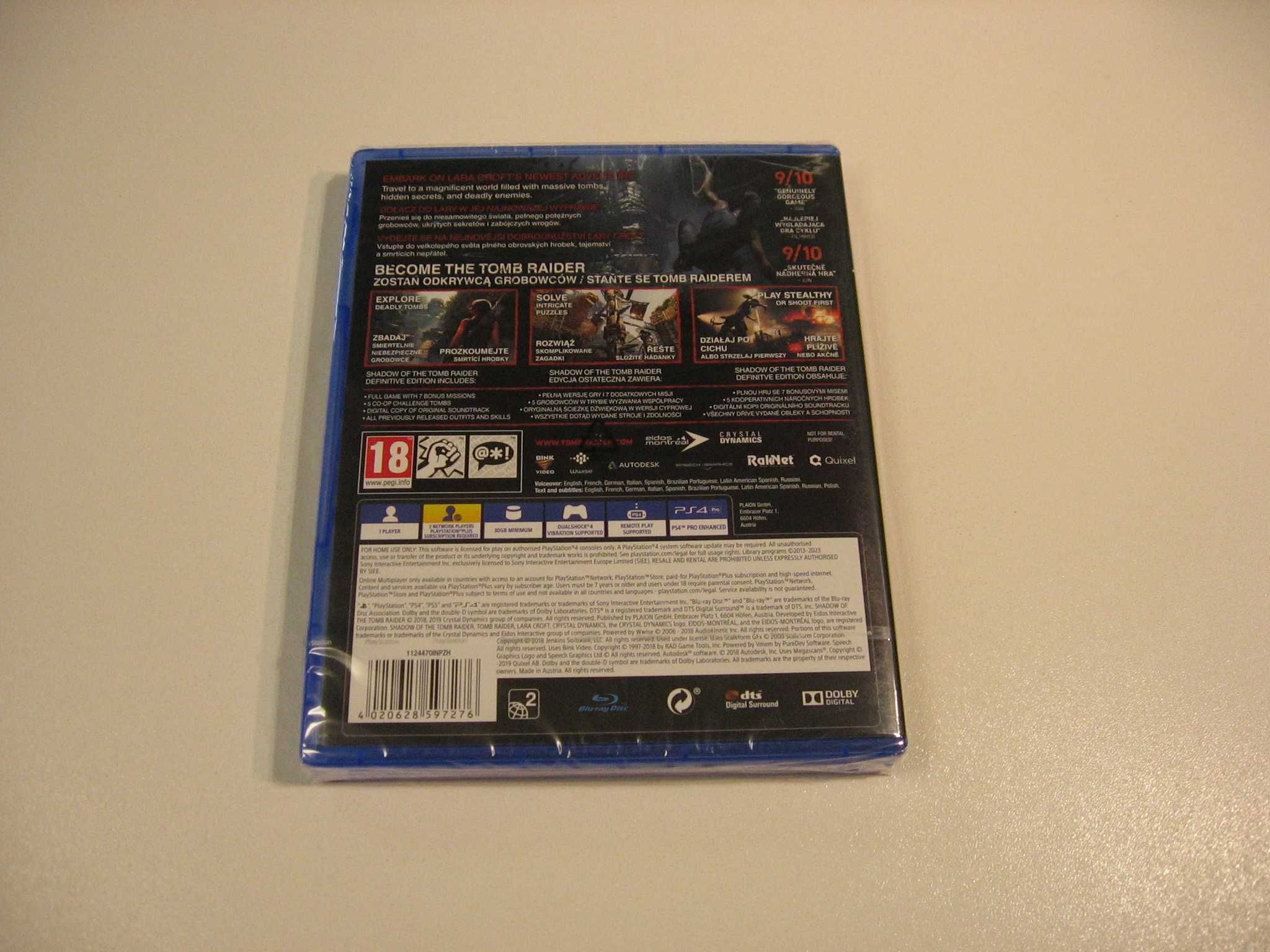 Shadow Of The Tomb Raider Definitive Edition PL - GRA Ps4 - Opole 3633