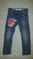 H&M jeansy z Angry Birds rozm.104