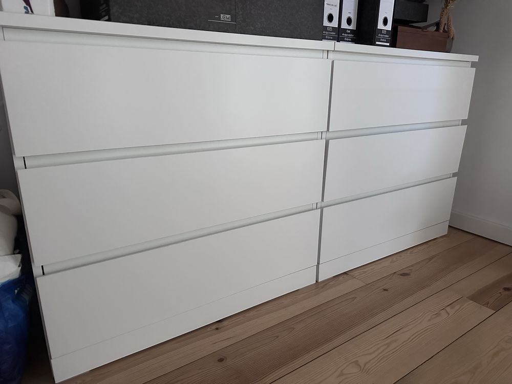 2 Cómodas MALM - IKEA c/3 gavetas