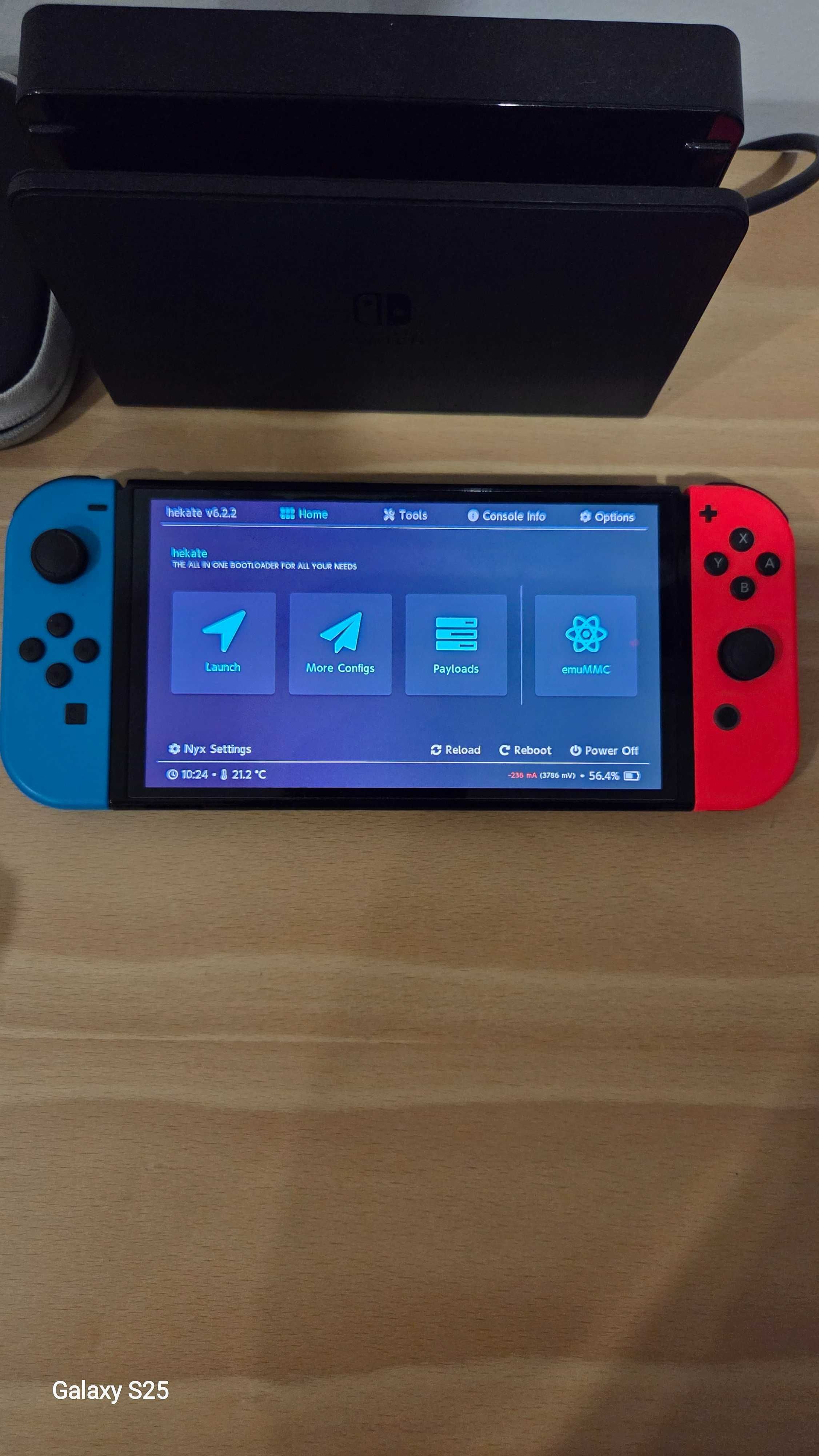 Nintendo Switch OLED Desbloq+ Jogos+ CardSD 256gb+ Android+ Acessórios