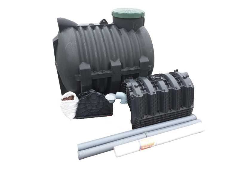 Przydomowa Oczyszczalnia Ekologiczna 3000l 6 Tuneli 300l