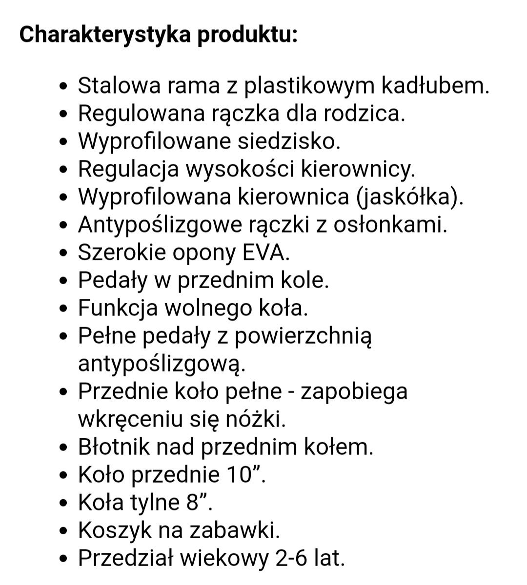 Rowerek trójkołowy Q-Play Elitę 2in1