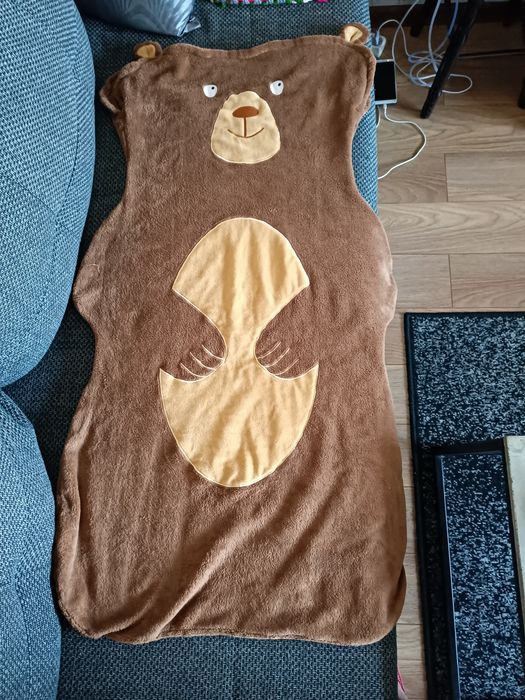 Śpiwór, kocyk, śpiwór miś