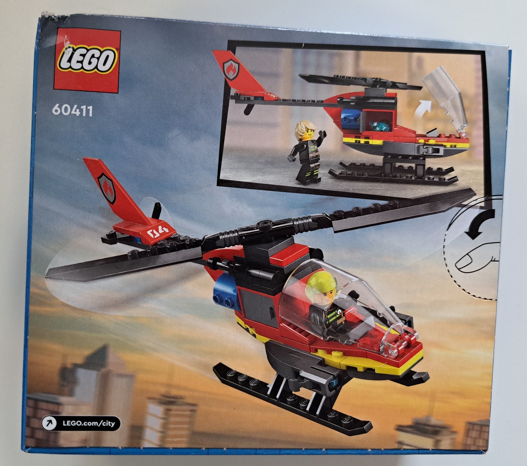 Lego 60411 City Strażacki Helikopter Ratunkowy