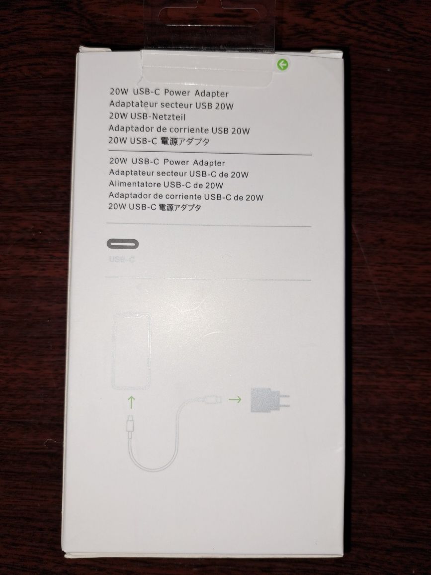 Оригінальна швидка Зарядка для iPhone 13 Pro Max 20W USB-C + Кабель Ty