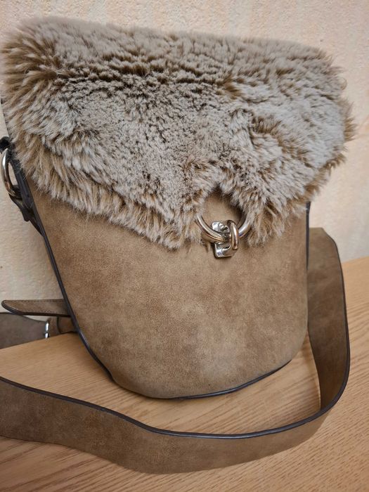 Сумка жіноча  через плече, Next , оливковий колір