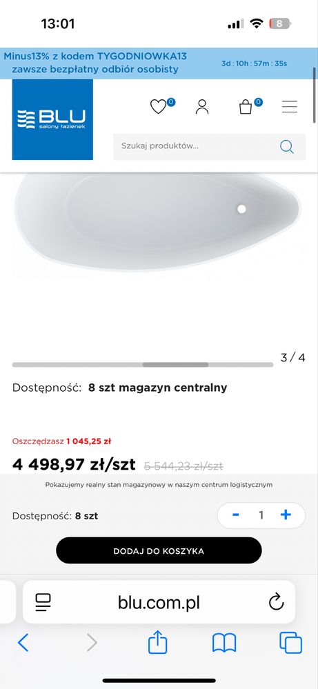 Wanna wolnostojąca IO Tromso