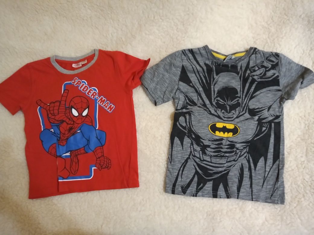 koszulka rozm 122/128 Spider Man, batman