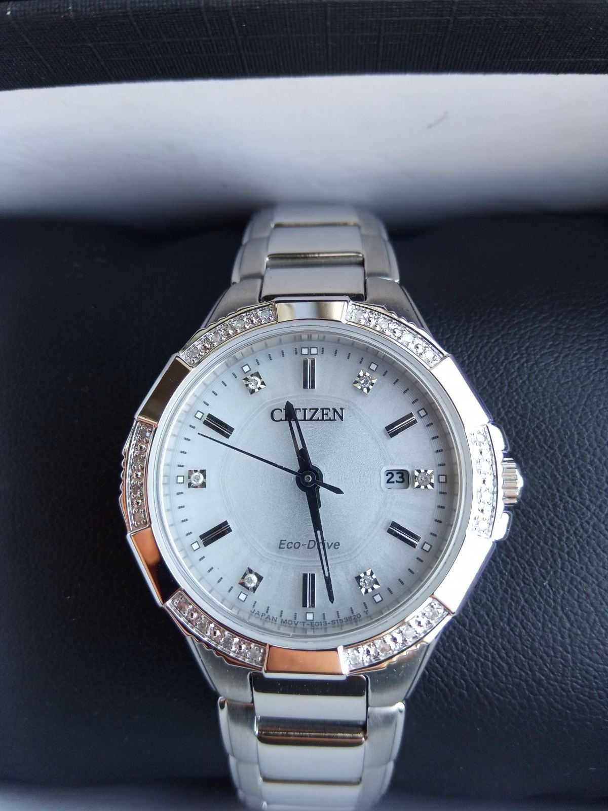 Часы с 30 бриллиантами женские Citizen Riva Diamond EW2460-56A