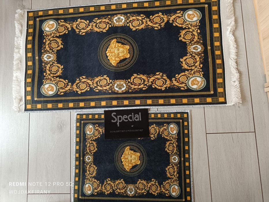 Dywaniki łazienkowe komplet antypoślizgowe