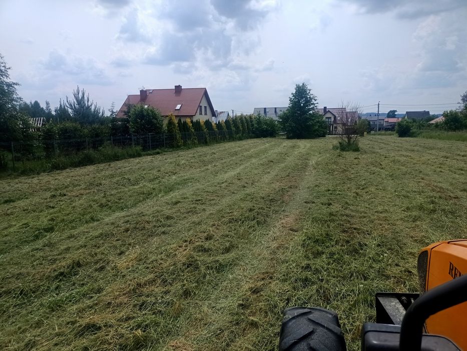 Koszenie traw, Mulczer leśny, Wycinka drzew. Rębak