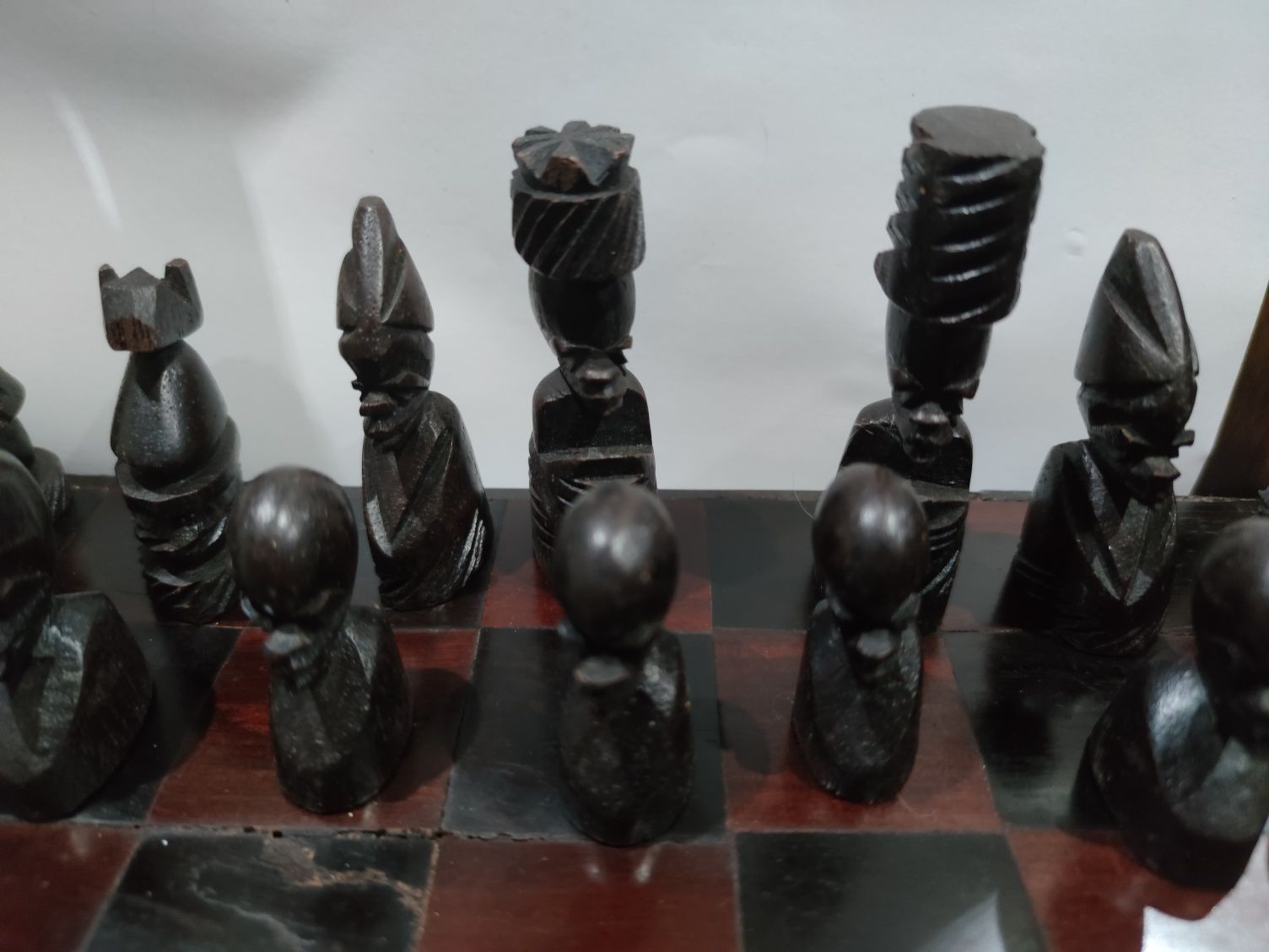 Artesanato Africano estátuas xadrez caixas