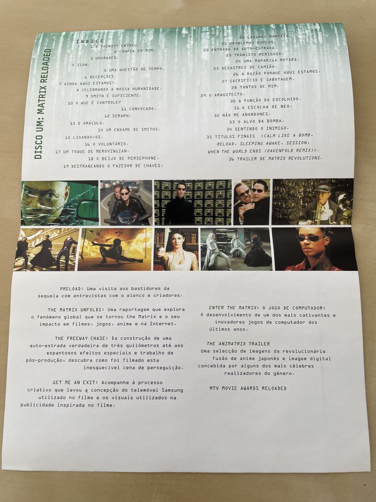 Matrix Reloaded com DVD de extras