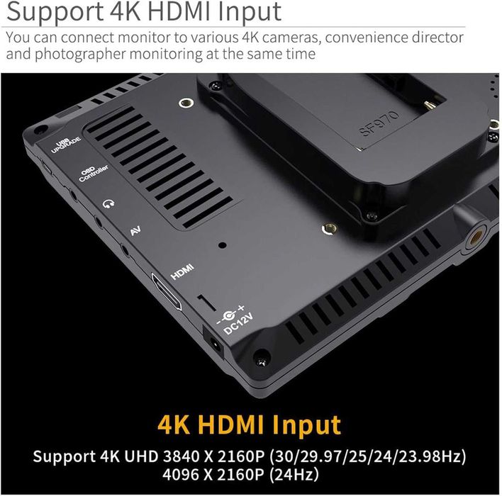 7" calowy monitor LCD do podglądu np. do kamery