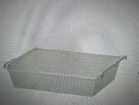 Kosz druciany Ikea Komplement 75x58 cm bialy z prowadnicami 5 szt