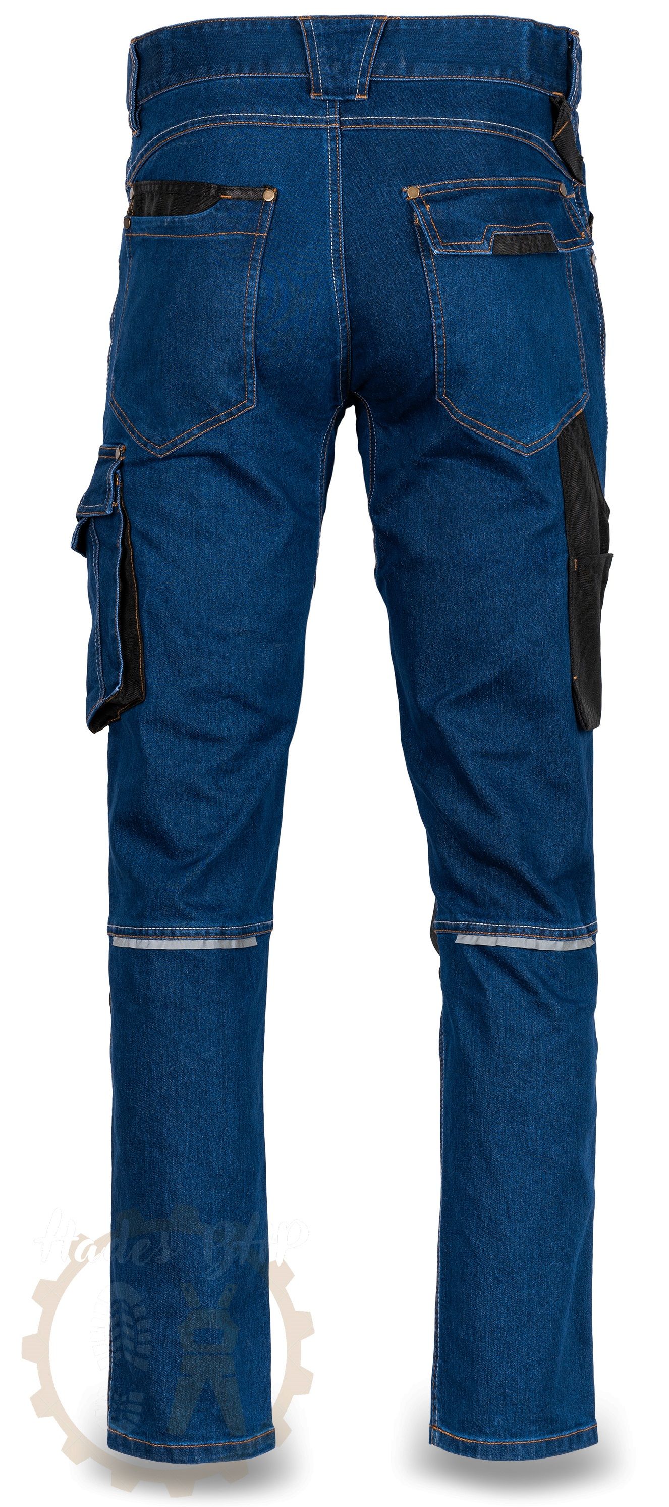 SPODNIE ROBOCZE do pasa jeans stretch elastyczne slim mocne BHP 50 L