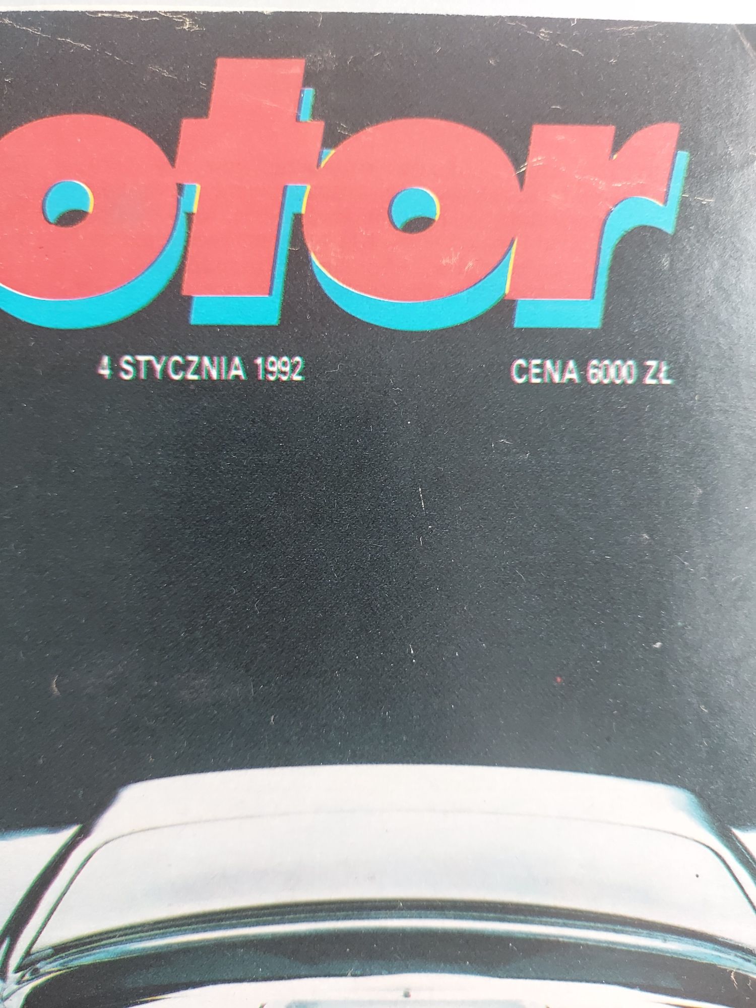 Motor - Czasopismo motoryzacyjne ze stycznia 1992 roku