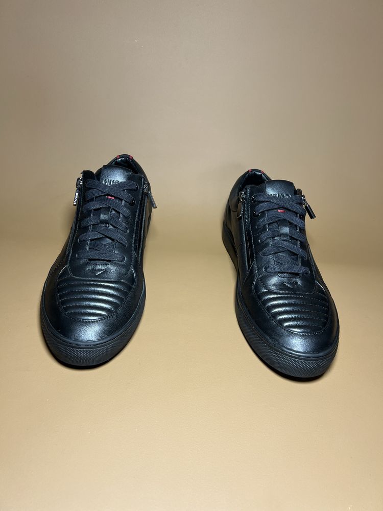 Шкіряні кросівки 41р. Hugo Boss Black Futurism