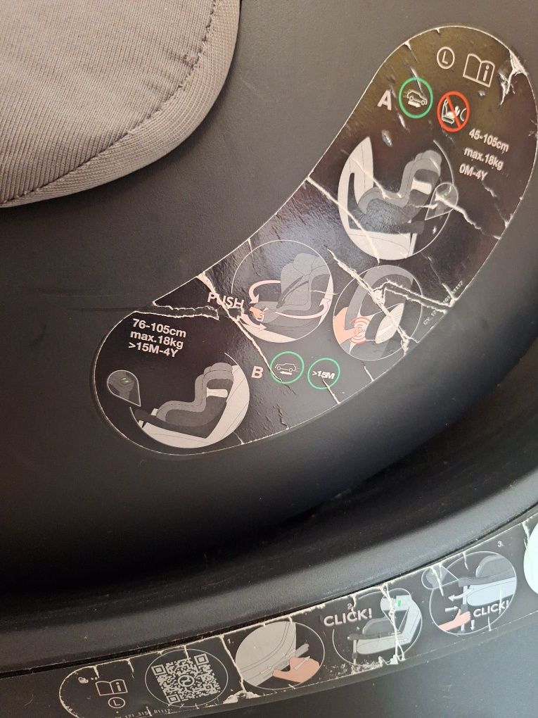Fotelik cybex od 0do 18 kg