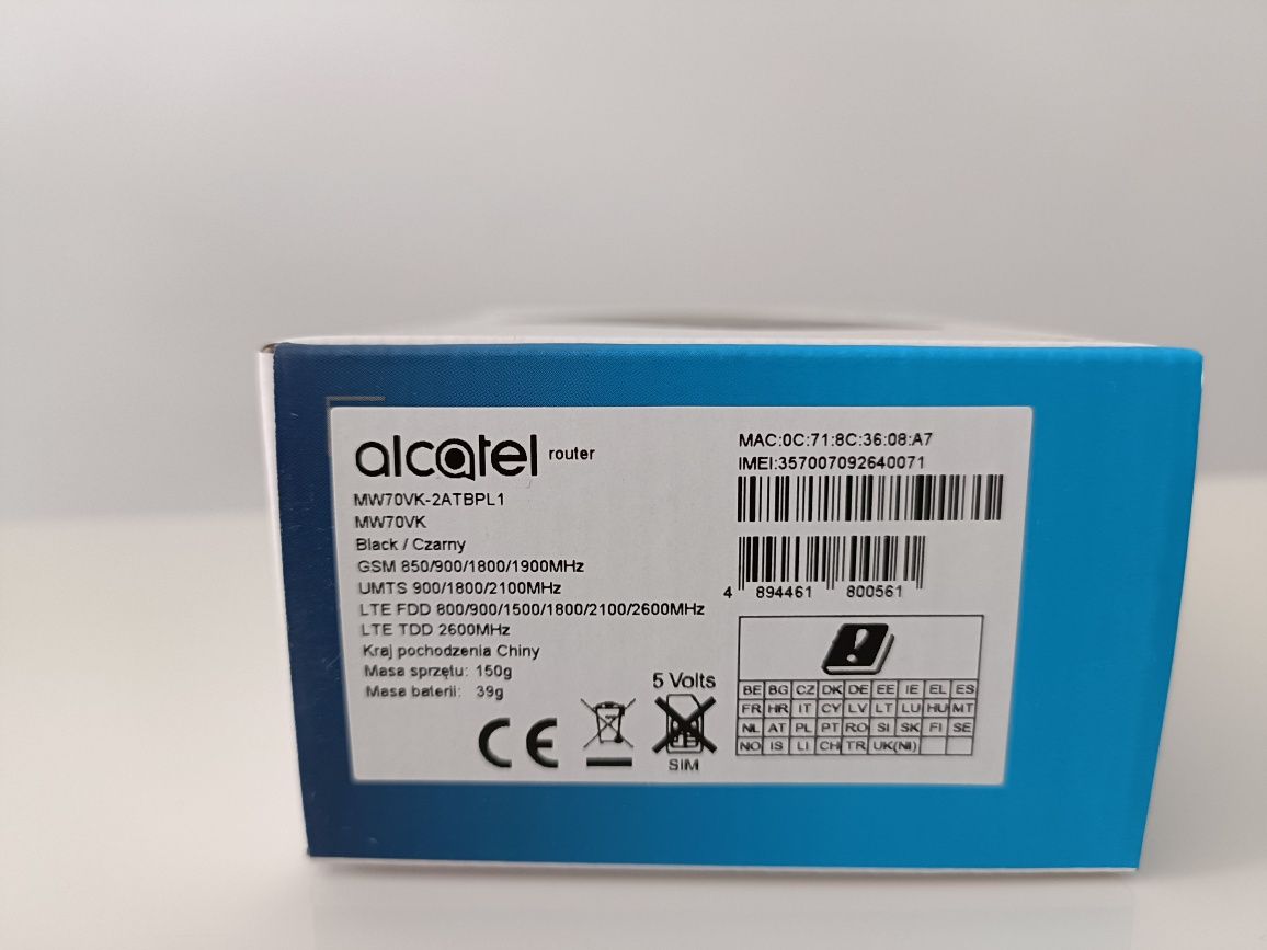 Router Alcatel linkzone LTE cat7 mobile wifi