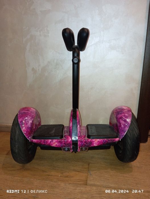 Героскутер з ручкою фіолетовий  Mini