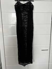 Bielizna nocna sukienka koronkowa czarna rozmiar 38 - 40