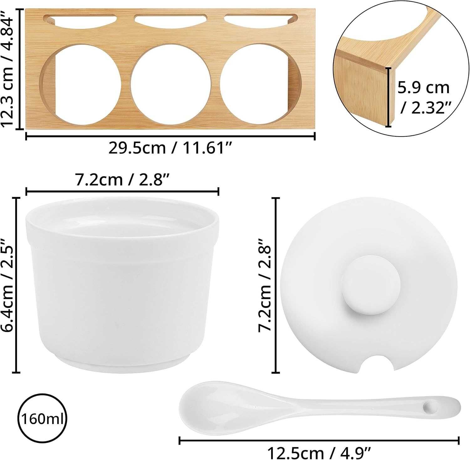 Nowa porcelanowa miseczka / zestaw miseczek do sosów / miska !3615!