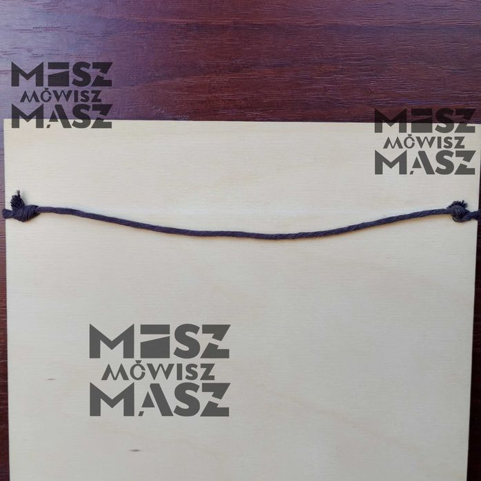 Plakat drewniany Życie jest jak aparat Prezent #MiszMowiszMasz
