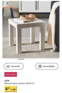 LACK Ikea mesa cabeceira