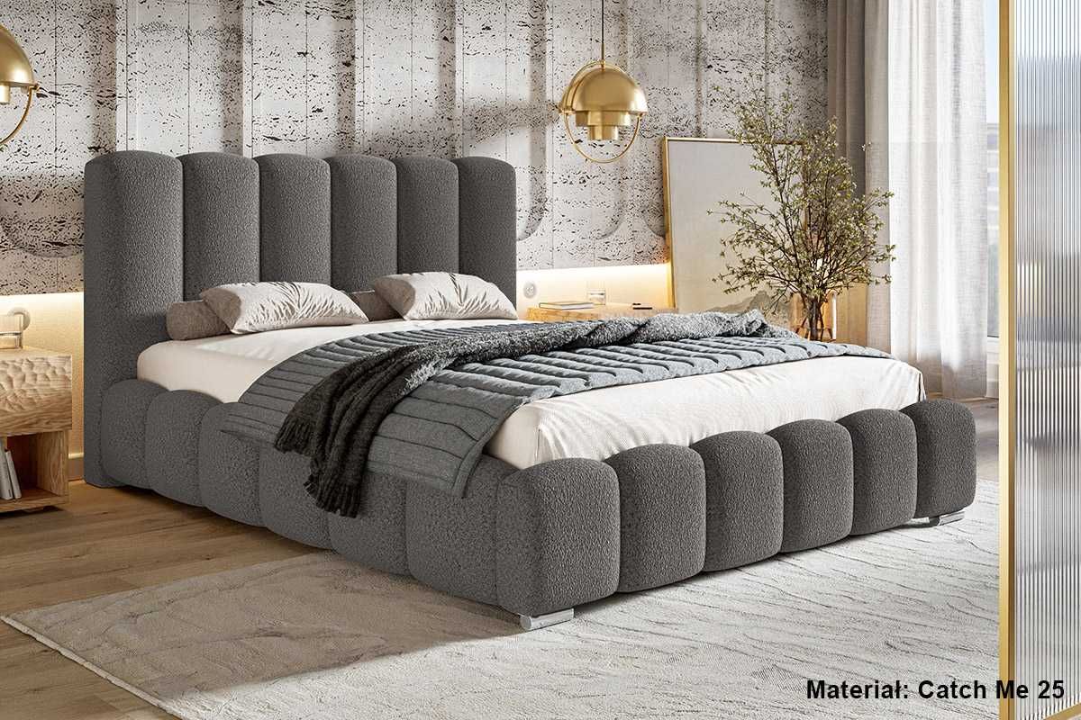 Łóżko tapicerowane bubble GRAND 160x200 180x200  dostawa w 2 tyogdnie