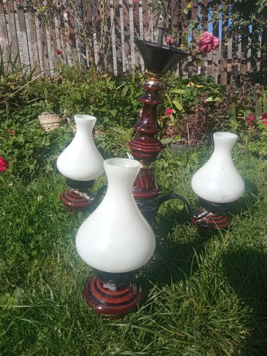 Lampa sufitowa PRL i 2 kinkiety